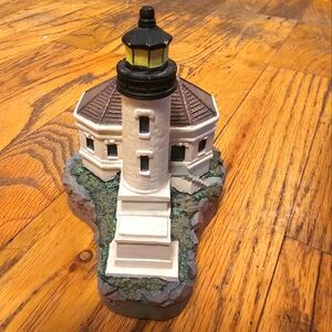 Vintage Coquille River Oregon lighthouse, limited edition